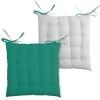 Stof Housses De Chaises Et Galettes De Chaises Coussin De Chaise 2 Faces émeraude 40x40 -Housses de canapé Soldes coussin de chaise 2 faces emeraude 40x40 2