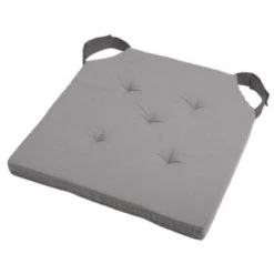 Stof Housses De Chaises Et Galettes De Chaises Coussin De Chaise Attaches Scratchs Gris 38x38 -Housses de canapé Soldes coussin de chaise attaches scratchs gris 38x38 2