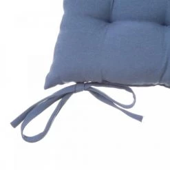 Wadiga Housses De Chaises Et Galettes De Chaises Coussin De Chaise Carré Bleu - 40x40x7cm -Housses de canapé Soldes coussin de chaise carre bleu 40x40x7cm 3