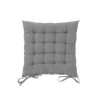 Wadiga Housses De Chaises Et Galettes De Chaises Coussin De Chaise Carré Gris - 40x40x7cm