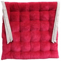 Home Maison Housses De Chaises Et Galettes De Chaises Galette De Chaise à Effet Velours Coton Dark Navy 40 X 40 -Housses de canapé Soldes galette de chaise a effet velours coton dark navy 40 x 40 3