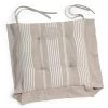 Maisons Du Monde Housses De Chaises Et Galettes De Chaises Galette De Chaise à Rayures En Coton Beige -Housses de canapé Soldes galette de chaise a rayures en coton beige 1000 1 15 141424 1