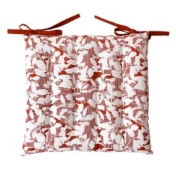 Decostars Housses De Chaises Et Galettes De Chaises Galette De Chaise Ambiance Nature Coton Bleu Canard 38 X 38 -Housses de canapé Soldes galette de chaise ambiance nature coton cognac 38 x 38 6