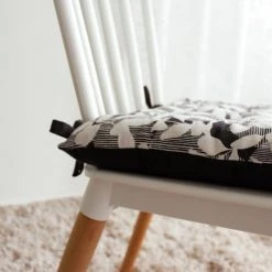 Decostars Housses De Chaises Et Galettes De Chaises Galette De Chaise Ambiance Nature Coton Gris Foncé 38 X 38 -Housses de canapé Soldes galette de chaise ambiance nature coton gris fonce 38 x 38 2