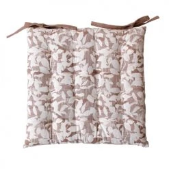 Decostars Housses De Chaises Et Galettes De Chaises Galette De Chaise Ambiance Nature Coton Naturel 38 X 38