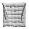 Home Maison Housses De Chaises Et Galettes De Chaises Galette De Chaise Carré En Coton Blanc 40x40