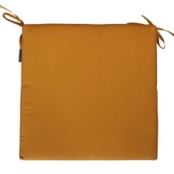 Home Maison Housses De Chaises Et Galettes De Chaises Galette De Chaise Carré En Fibre Synthétique Orange 40x40 -Housses de canapé Soldes galette de chaise carre en fibre synthetique jaune 40x40 3