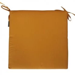 Home Maison Housses De Chaises Et Galettes De Chaises Galette De Chaise Carré En Fibre Synthétique Jaune 40x40