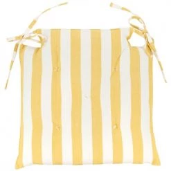 Maisons Du Monde Housses De Chaises Et Galettes De Chaises Galette De Chaise En Coton Jaune Moutarde 40x40