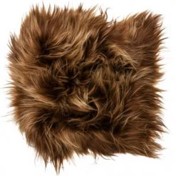 Maison Thuret Housses De Chaises Et Galettes De Chaises Galette De Chaise En Peau De Mouton Islandais Marron 37 X 37 Cm