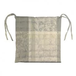 Garnier Thiebaut Housses De Chaises Et Galettes De Chaises Galette De Chaise Enduit Imperméable Beige 38X38 -Housses de canapé Soldes galette de chaise enduit impermeable beige 38x38 4