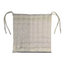 Garnier Thiebaut Housses De Chaises Et Galettes De Chaises Galette De Chaise Enduit Imperméable Beige 38X38 -Housses de canapé Soldes galette de chaise enduit impermeable beige 38x38 5