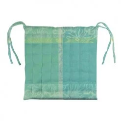 Garnier Thiebaut Housses De Chaises Et Galettes De Chaises Galette De Chaise Enduit Imperméable Vert 38X38 -Housses de canapé Soldes galette de chaise enduit impermeable vert 38x38 8