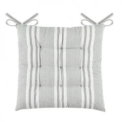 Lovely Casa Housses De Chaises Et Galettes De Chaises Galette De Chaise Esprit Tapissier Coton Sauge 40 X 40