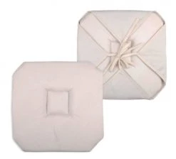 Home Maison Housses De Chaises Et Galettes De Chaises Galette De Chaise Italienne Et Unie Polyester Lin 40 X 40