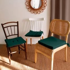 Home Maison Housses De Chaises Et Galettes De Chaises Galette De Chaise Piquée 16 Points En Coton Et Nou -Housses de canapé Soldes galette de chaise piquee 16 points en coton et nou 1