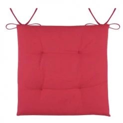 Home Maison Housses De Chaises Et Galettes De Chaises Galette De Chaise Plate Montagne Chic Coton Rouge 38x38cm -Housses de canapé Soldes galette de chaise plate montagne chic coton rouge 38x38cm 1