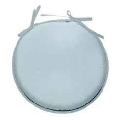 Stof Housses De Chaises Et Galettes De Chaises Galette De Chaise Polyester Bleu D40cm -Housses de canapé Soldes galette de chaise polyester ecume d40cm