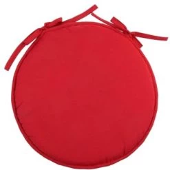 Stof Housses De Chaises Et Galettes De Chaises Galette De Chaise Polyester Rouge D40cm -Housses de canapé Soldes galette de chaise polyester rouge d40cm 16