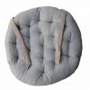Home Maison Housses De Chaises Et Galettes De Chaises Galette De Chaise Ronde En Coton Gris D40 -Housses de canapé Soldes galette de chaise ronde en coton gris d40 2