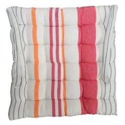 Sud Etoffe Housses De Chaises Et Galettes De Chaises Galette De Chaise Ronde En Coton Multicolore D40 -Housses de canapé Soldes galette de chaise ronde en coton multicolore d40 2