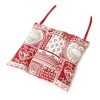 Grenier Alpin Housses De Chaises Et Galettes De Chaises Galette De Chaise Style Montagne Trentino Rouge -Housses de canapé Soldes galette de chaise style montagne trentino rouge