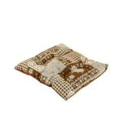 Grenier Alpin Housses De Chaises Et Galettes De Chaises Galette De Chaise Style Montagne Veneto Taupe -Housses de canapé Soldes galette de chaise style montagne veneto marron