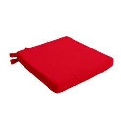 Home Maison Housses De Chaises Et Galettes De Chaises Galette De Chaise Uni En Pur Coton Coton Noir 38 X 38 -Housses de canapé Soldes galette de chaise uni en pur coton coton rouge 38 x 38 1