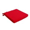Home Maison Housses De Chaises Et Galettes De Chaises Galette De Chaise Uni En Pur Coton Coton Rouge 38 X 38