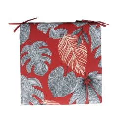 Home Maison Housses De Chaises Et Galettes De Chaises Galette Extérieur En Fibre Synthétique Jaune 40x40 -Housses de canapé Soldes galette exterieur en fibre synthetique orange 40x40 1