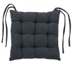 Maisons Du Monde Housses De Chaises Et Galettes De Chaises Galette Noire 40x40