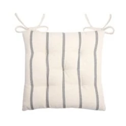 Lovely Casa Housses De Chaises Et Galettes De Chaises Galettes De Chaise 5 Points Blanc Coton 40x40cm - Lot De 4 -Housses de canapé Soldes galettes de chaise 5 points anthracite coton 40x40cm lot de 4