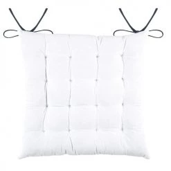 Lovely Casa Housses De Chaises Et Galettes De Chaises Galettes De Chaise Coton 16 Points 40x40cm - Lot De 4 -Housses de canapé Soldes galettes de chaise coton 16 points 40x40cm lot de 4 1