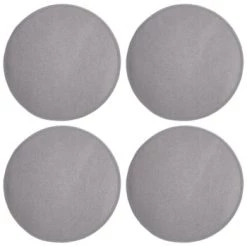 Magma Housses De Chaises Et Galettes De Chaises Galettes De Chaise Saumon Imitation Feutre - Lot De 4 - Ø 35cm -Housses de canapé Soldes galettes de chaise gris imitation feutre lot de 4 oe 35cm 2