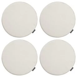 Magma Housses De Chaises Et Galettes De Chaises Galettes De Chaise Nature Imitation Cuir - D.37 - Lot De 4