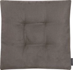 Magma Housses De Chaises Et Galettes De Chaises Galettes De Chaises Carrées Taupe Bi-matière-Lot De 4 - 42x42cm -Housses de canapé Soldes galettes de chaises carrees taupe bi matiere lot de 4 42x42cm 2