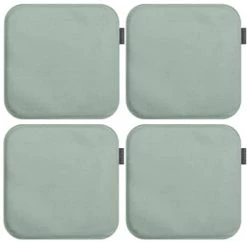 Magma Housses De Chaises Et Galettes De Chaises Galettes De Chaises Carrées Gris Clair- Lot De 4 - Env.35x35 Cm -Housses de canapé Soldes galettes de chaises carrees vert de gris lot de 4 env 35x35 cm