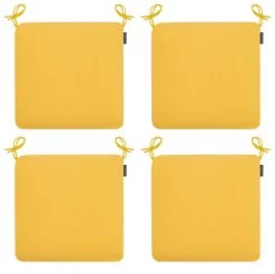 Magma Housses De Chaises Et Galettes De Chaises Galettes De Chaises Confort Exterieur à Nouer Beige -Lot De 4-44x44 -Housses de canapé Soldes galettes de chaises exterieur a nouettes jaune lot de 4 44x44 1