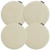 Magma Housses De Chaises Et Galettes De Chaises Galettes De Chaises Rondes Beige Naturel - Lot De 4 -Ø 35cm