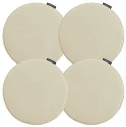 Magma Housses De Chaises Et Galettes De Chaises Galettes De Chaises Rondes Bleu Pétrole - Lot De 4 - Ø 35cm -Housses de canapé Soldes galettes de chaises rondes beige naturel lot de 4 oe 35cm 3