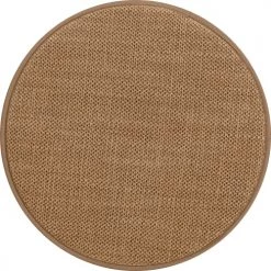 Magma Housses De Chaises Et Galettes De Chaises Galettes De Chaises Rondes Caramel Bi-matière-Lot De 4 - Env.Ø 35cm -Housses de canapé Soldes galettes de chaises rondes caramel bi matiere lot de 4 env oe 35cm 1