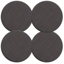 Magma Housses De Chaises Et Galettes De Chaises Galettes De Chaises Rondes Grises Bi-matière-Lot De 4 - Env.Ø 35cm -Housses de canapé Soldes galettes de chaises rondes grises bi matiere lot de 4 env oe 35cm 4