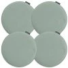 Magma Housses De Chaises Et Galettes De Chaises Galettes De Chaises Rondes Vert De Gris - Lot De 4 - Ø 35cm -Housses de canapé Soldes galettes de chaises rondes vert de gris lot de 4 oe 35cm