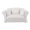 Maisons Du Monde Housses De Canapé Housse De Canapé 2 Places En Lin Froissé Blanc -Housses de canapé Soldes housse de canape 2 places en lin froisse blanc 1000 1 0 204426 1
