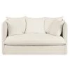 Maisons Du Monde Housses De Canapé Housse De Canapé 2 Places En Lin Froissé Blanc -Housses de canapé Soldes housse de canape 2 places en lin froisse blanc 1000 9 12 204315 1