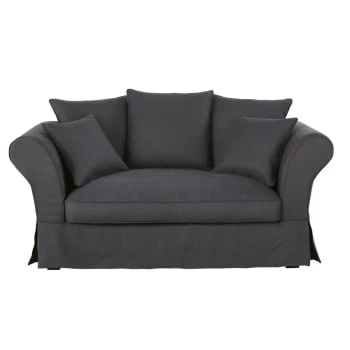 Maisons Du Monde Housses De Canapé Housse De Canapé 2 Places En Lin Beige Ficelle 7 Maisons Du Monde Housses De Canapé Housse De Canapé 2 Places En Lin Beige Ficelle – Image 5