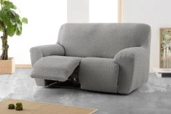 Eysa Housses De Canapé Housse De Canapé 2 Places Relax Extensible Gris Clair 150 - 200 -Housses de canapé Soldes housse de canape 2 places relax extensible gris clair 150 200 3