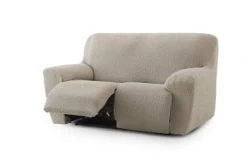 Eysa Housses De Canapé Housse De Canapé 2 Places Relax Extensible Gris Clair 150 - 200 -Housses de canapé Soldes housse de canape 2 places relax extensible taupe 150 200 1