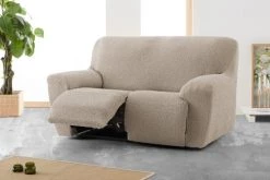 Eysa Housses De Canapé Housse De Canapé 2 Places Relax Extensible Taupe 150 - 200 -Housses de canapé Soldes housse de canape 2 places relax extensible taupe 150 200 4