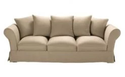 Maisons Du Monde Housses De Canapé Housse De Canapé 4/5 Places En Lin Froissé Bleu Céladon -Housses de canapé Soldes housse de canape 4 5 places en lin froisse beige ficelle roma 1000 12 28 204454 1